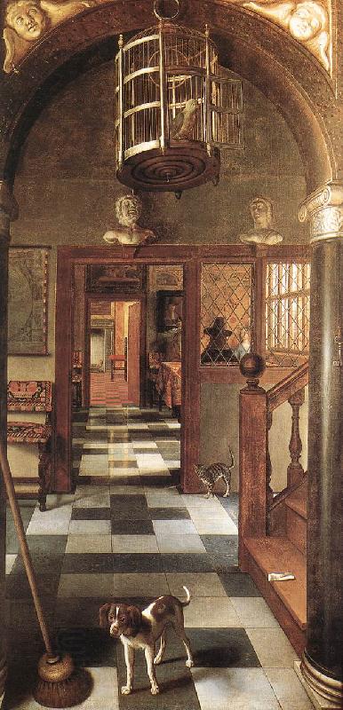 HOOGSTRATEN, Samuel van View of a Corridor af China oil painting art